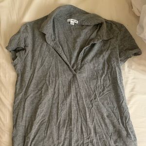 James Perse Collared Cotton Shirt